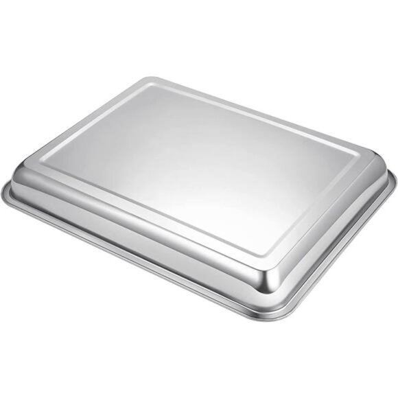Stainless Steel Baking Sheets Set of 3 Cookie Sheet Pan,13.6x17.5x1.9 Inches
